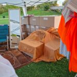 Preparazione gazebo